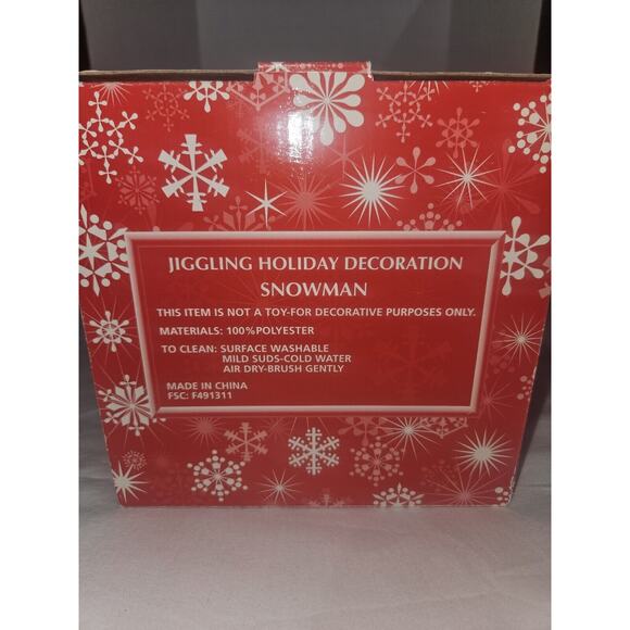 Avon Let It Snow Bouncy Snowman New In Box - Picture 5 of 5